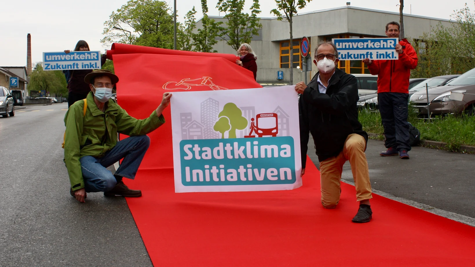 Foto der Lancierungsktion der Stadtklima-Initiativen in Winterthur