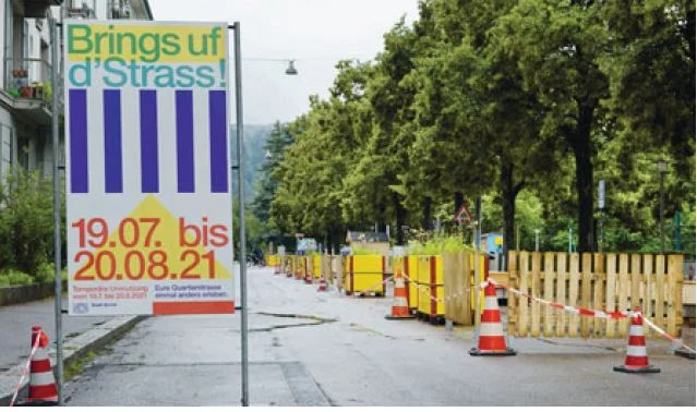 Brings uf d'Strass kurz nach dem Aufbau