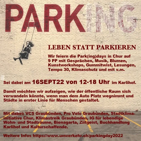 Flyer PARK(ing) Day Chur