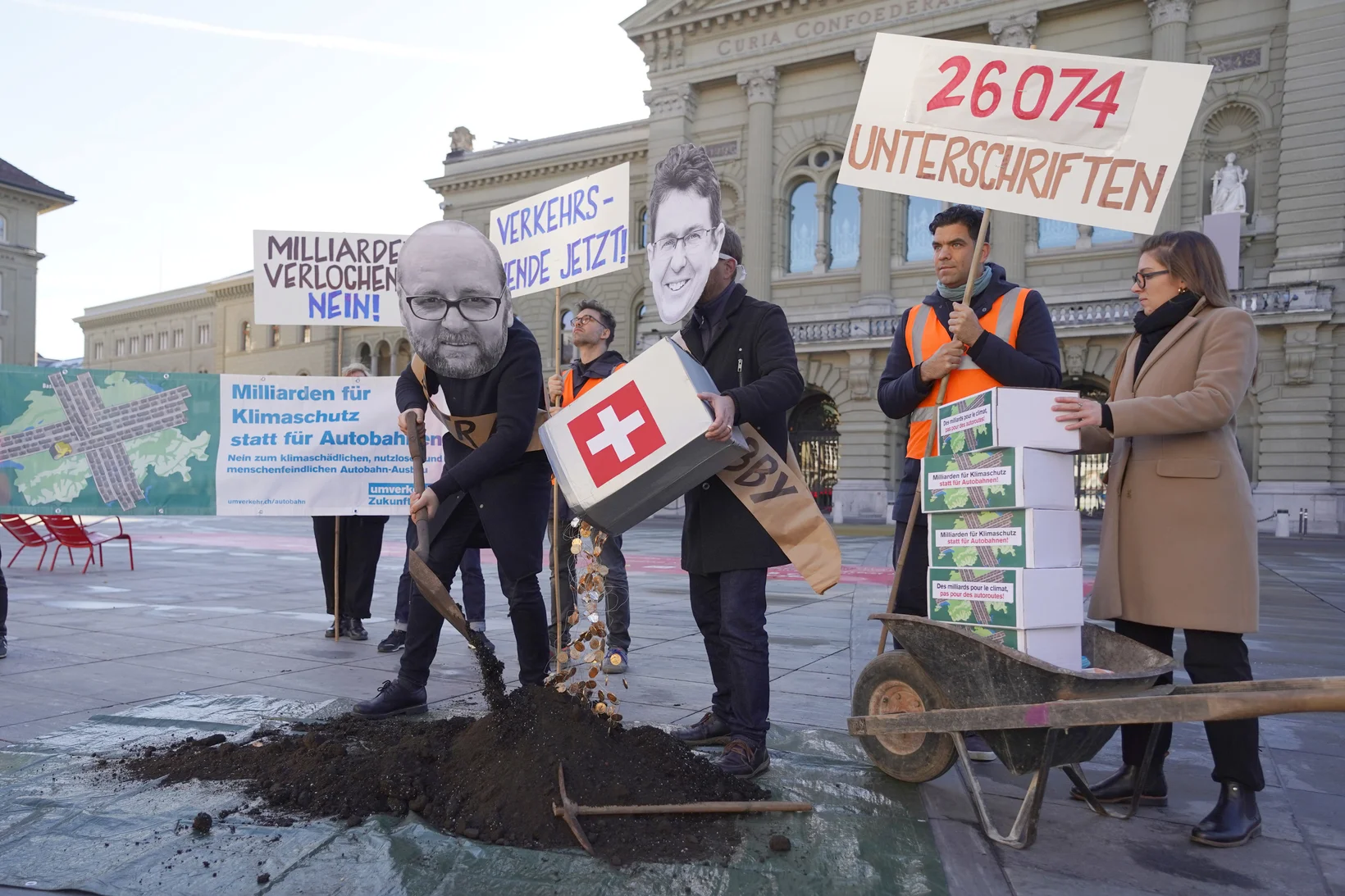 Einreichung Petition Klimaschutz statt Autobahnen