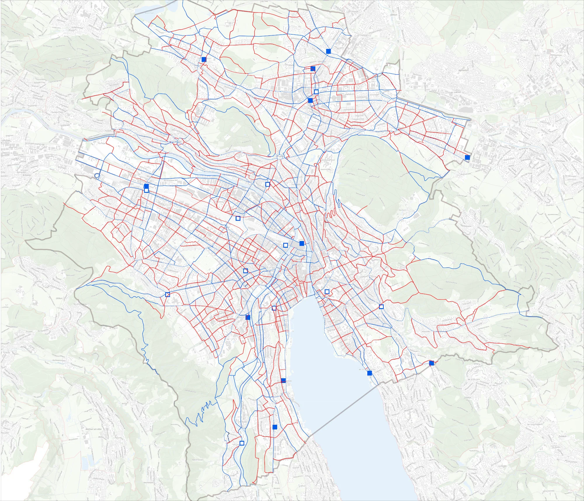 Kommunaler Verkehrsplan der Stadt Zürich Veloverkehr