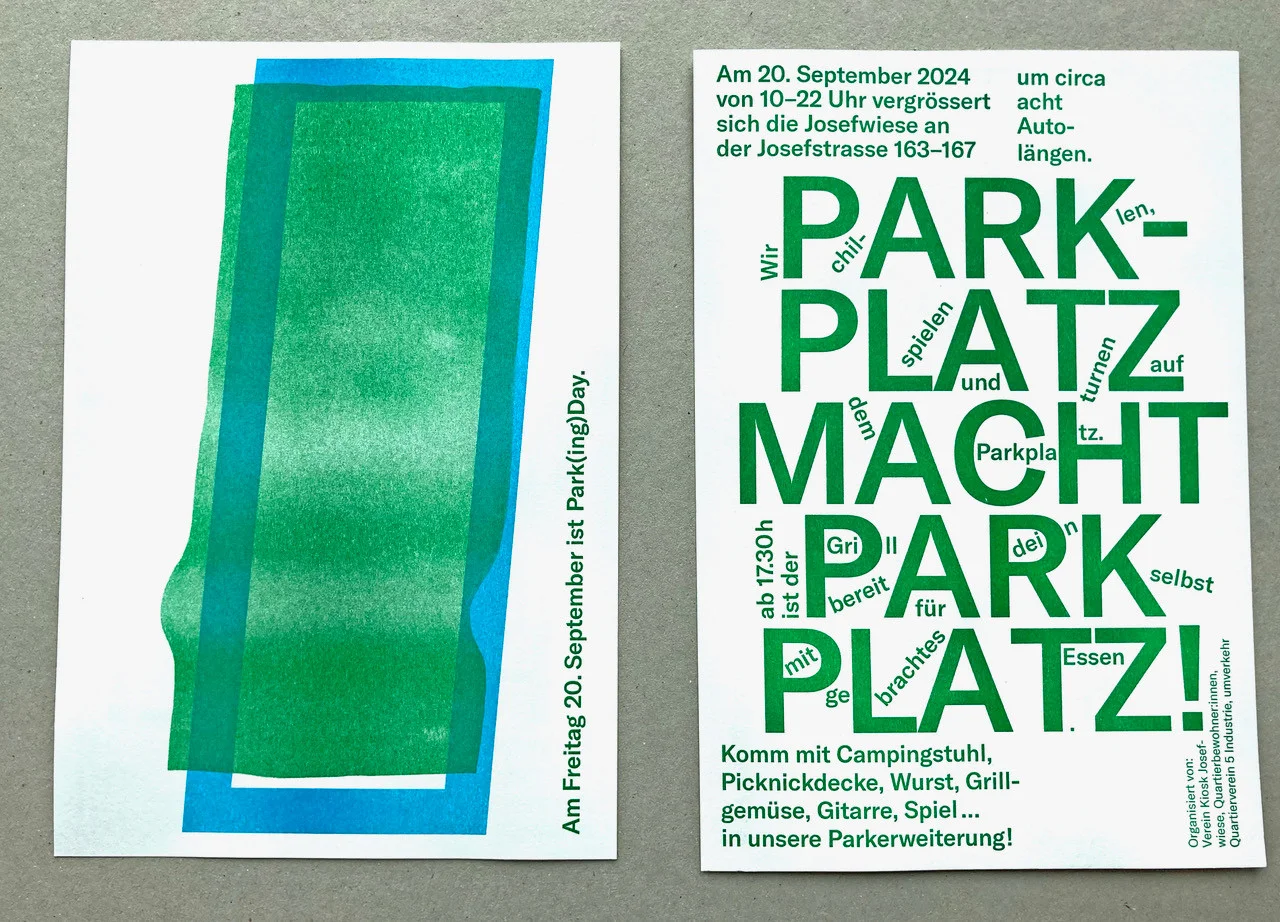 Parkplatz macht Park Platz