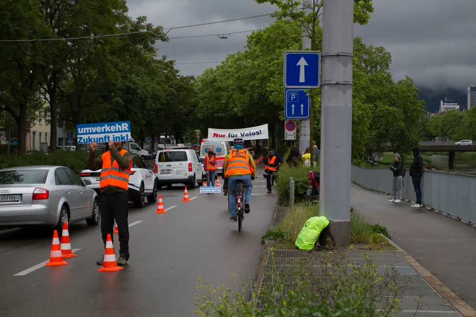 Foto der Aktion der Regionalgruppe Zürich