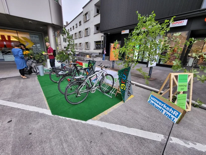 PARK(ing)Day 2023 Baden Oberer Bahnhofplatz